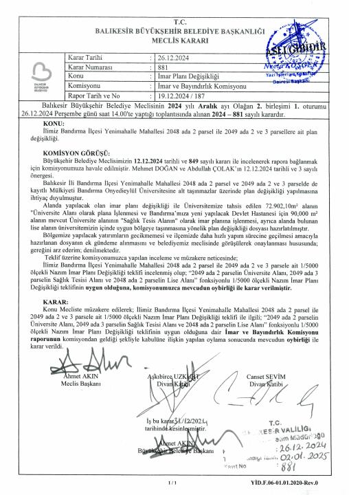bandirma-ilcesi-yenimahalle-mahallesi-2049-ada-2-parsel-2049-ada-3-parsel-ve-2048-ada-2-parsele-ait-125000-ve-15000-olcekli-nazim-imar-plani-degisikligi-teklifi